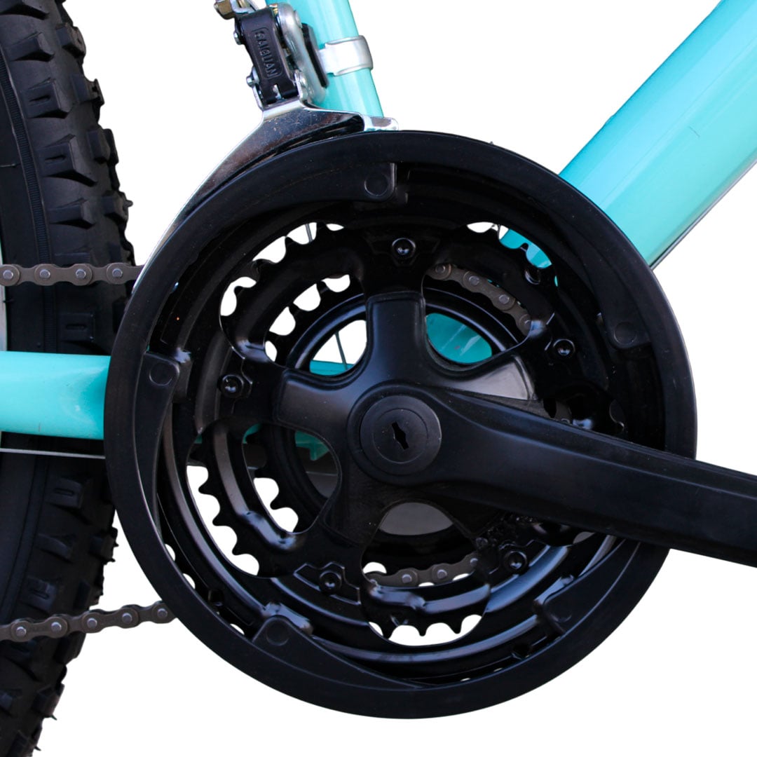 BICICLETA DE DAMA MTB MAYDOL CON CANASTA AMPLIA Y 18 VELOCIDADES COLOR VERDE - 6