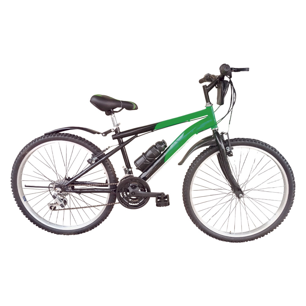 BICICLETA CLÁSICA MTB ARO 26 MODELO MAYDOL CON 18 VELOCIDADES - TOMATODO Y MOCHILITA - 1