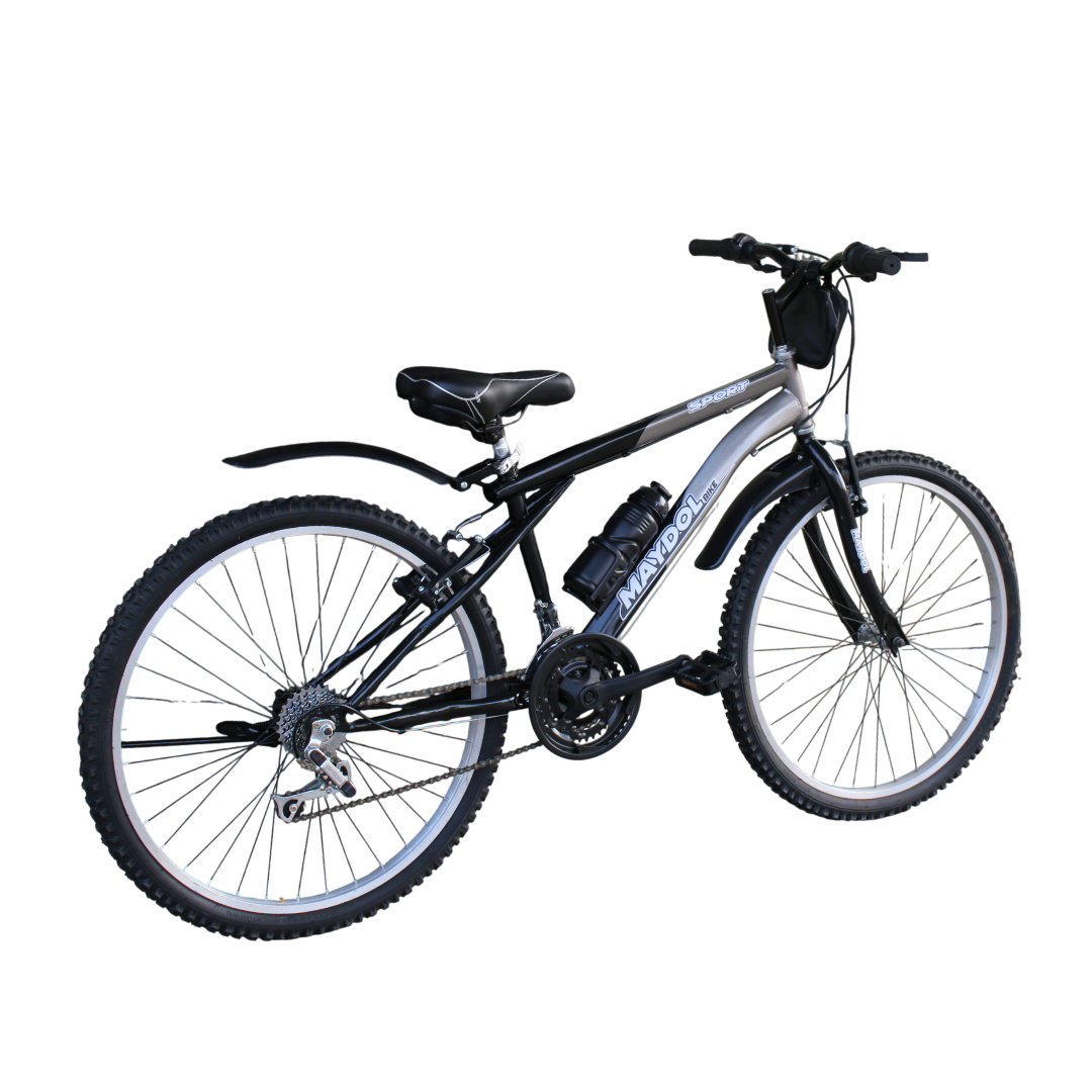 BICICLETA CLÁSICA MTB ARO 26 MODELO MAYDOL CON 18 VELOCIDADES - TOMATODO Y MOCHILITA - 3