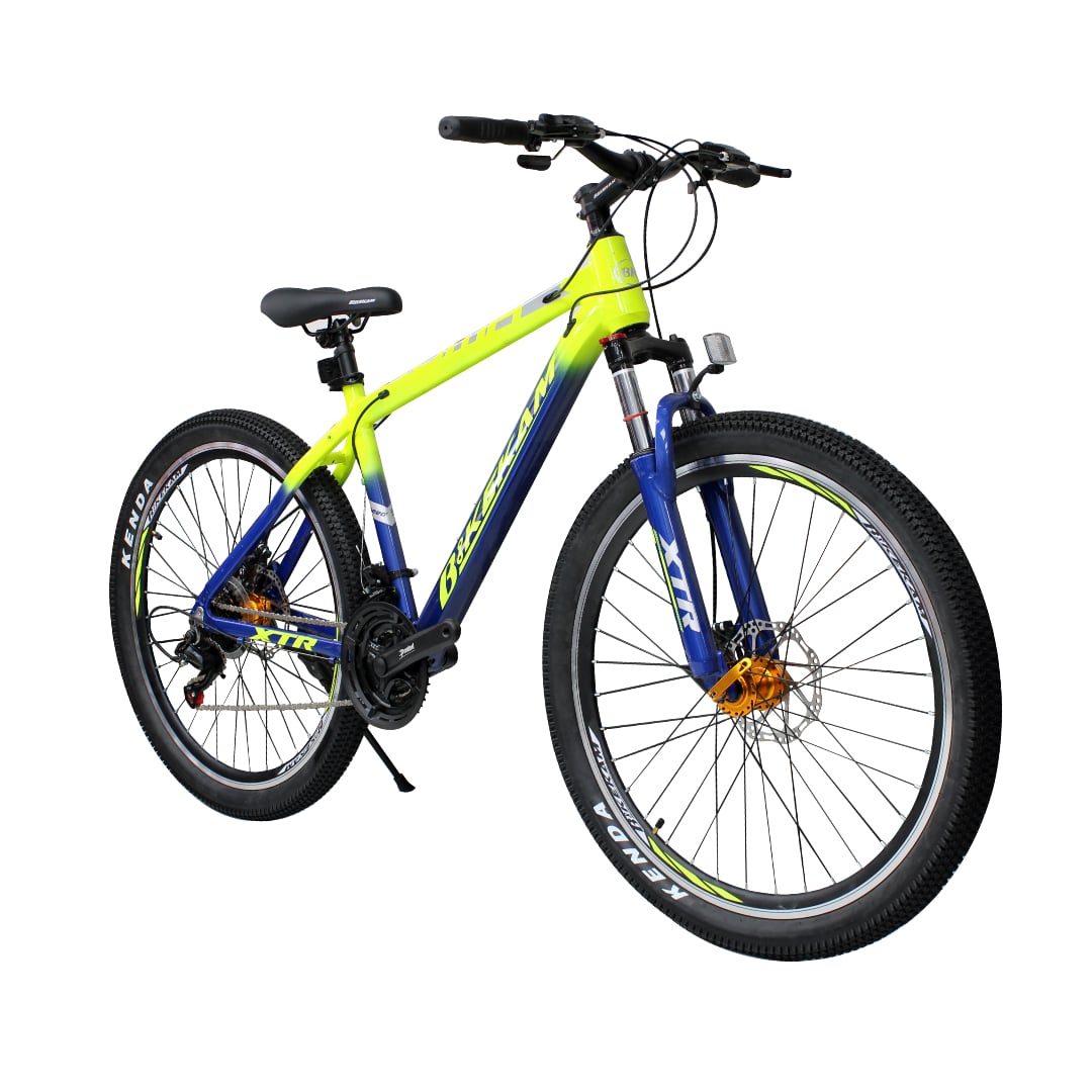 BICICLETA MONTAÑERA ROMA ARO 26 - CUADRO DE ALUMINIO Y SHIMANO 21V AMARILLO - 2