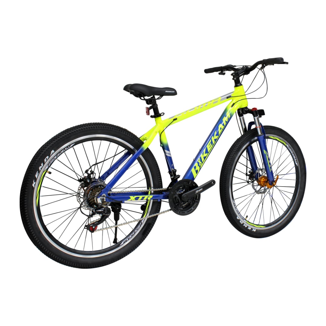BICICLETA MONTAÑERA ROMA ARO 26 - CUADRO DE ALUMINIO Y SHIMANO 21V AMARILLO - 3