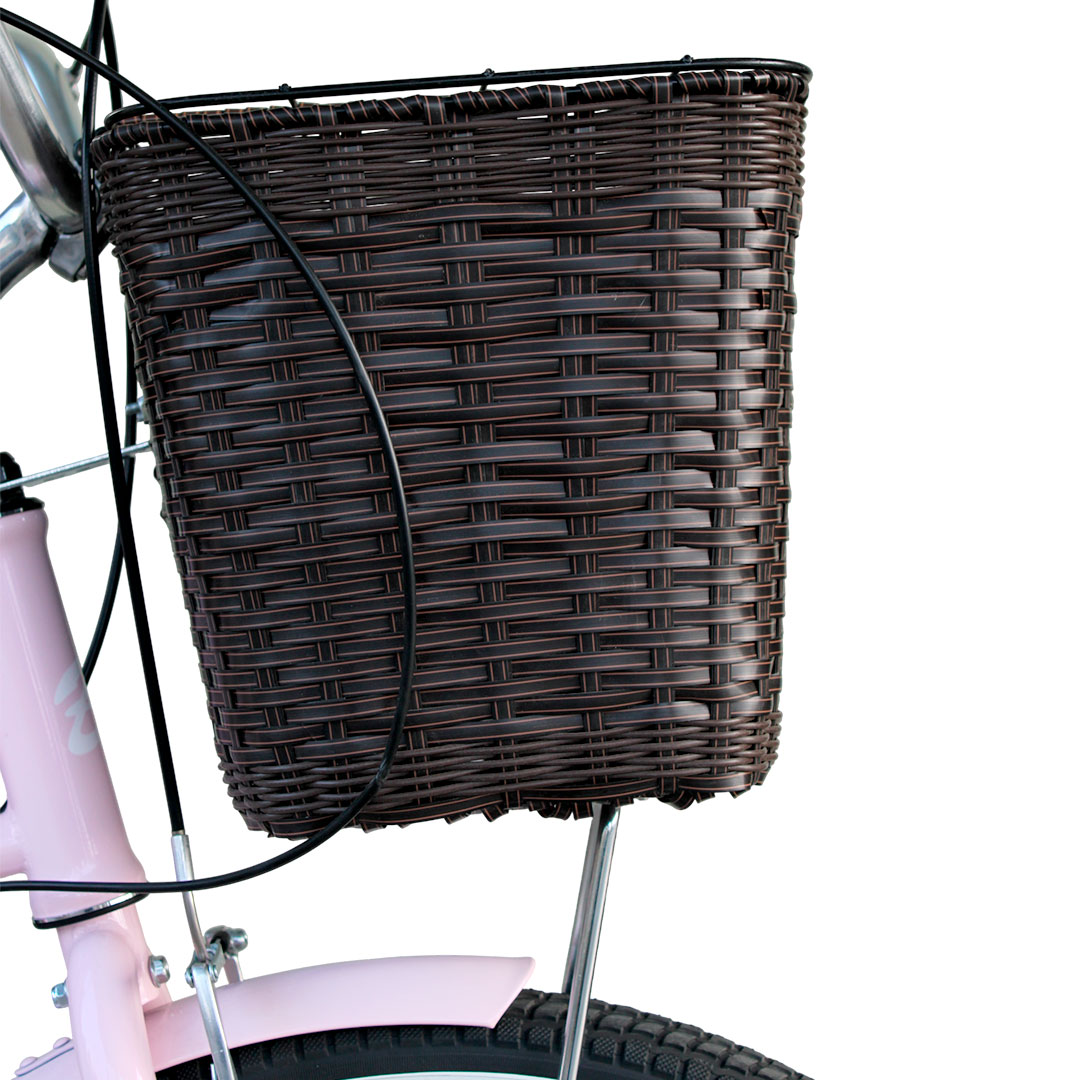 BICICLETA VINTAGE ARO 24 ROSADO | SHIMANO | ESTILO CLÁSICO PREMIUM - 4