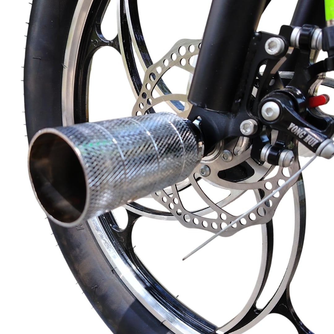 BICICLETA BMX ARO 20 SUSPENSIÓN NEGRO CON VERDE - 4