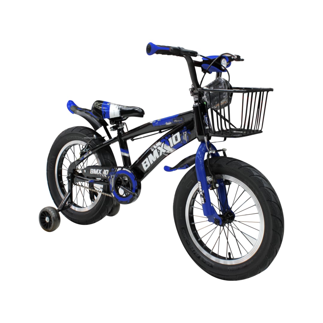 BICICLETA BMX ARO 16 PARA NIÑOS CON LUZ DELANTERA TAPABARRO Y CANASTA AMPLIA - 2