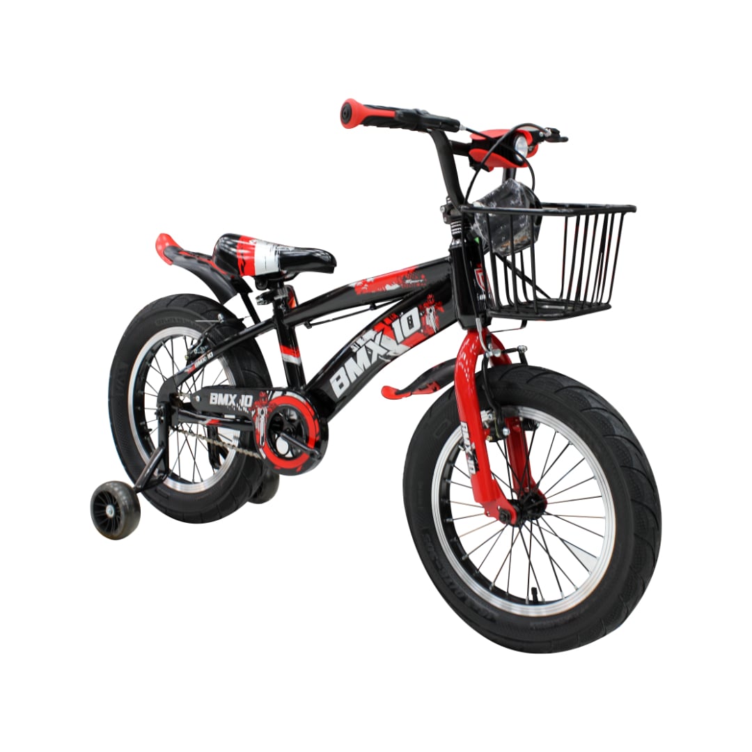 BICICLETA BMX ARO 16 PARA NIÑOS CON LUZ DELANTERA  TAPABARRO Y CANASTA AMPLIA - 2