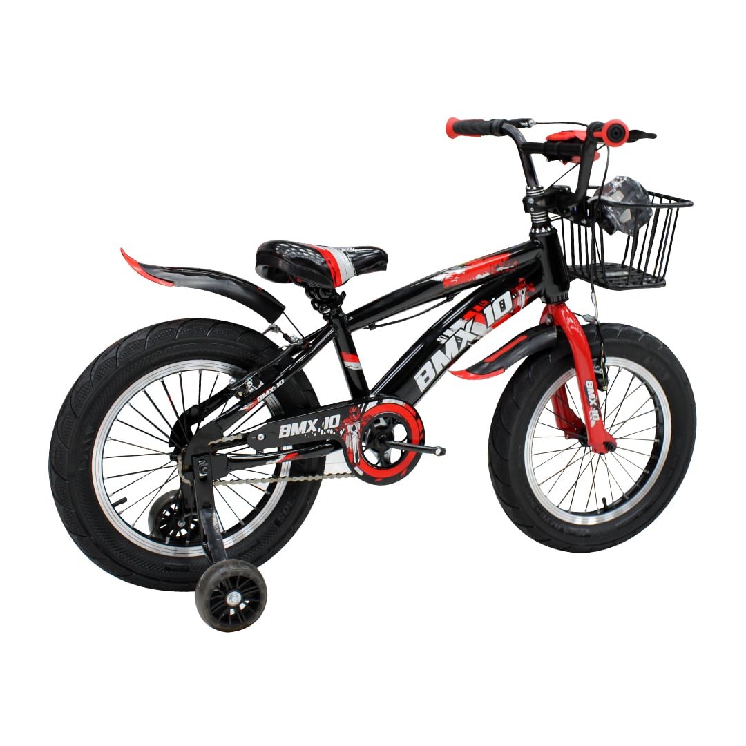 BICICLETA BMX ARO 16 PARA NIÑOS CON LUZ DELANTERA  TAPABARRO Y CANASTA AMPLIA - 3