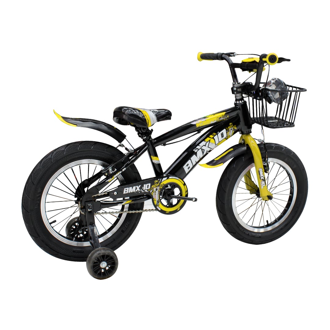 BICICLETA BMX ARO 16 PARA NIÑOS CON LUZ DELANTERA TAPABARRO Y CANASTA AMPLIA - 3