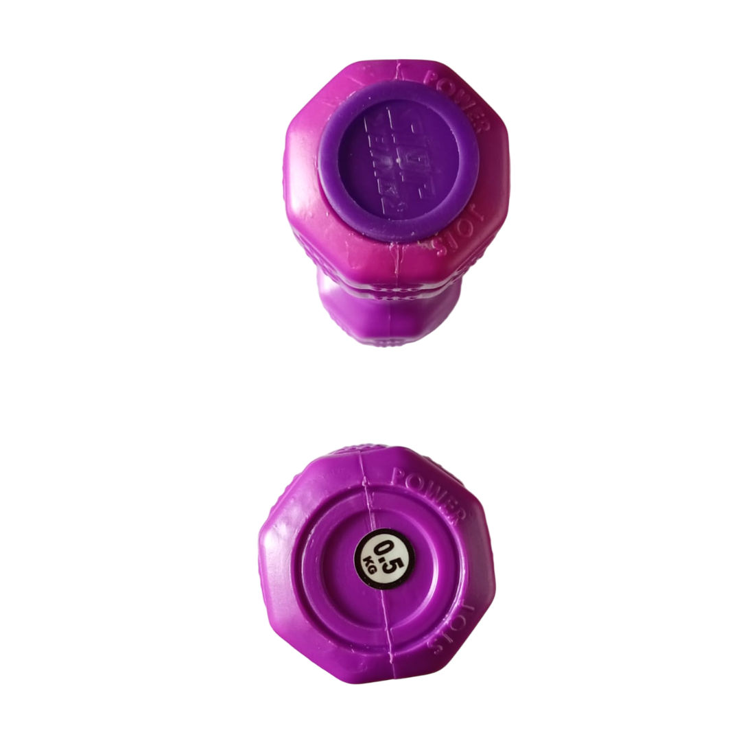 MANCUERNAS DE VINIL 0.5 KG (PAR) – PESAS ANTIDESLIZANTES PARA FITNESS Y TONIFICACIÓN - 3