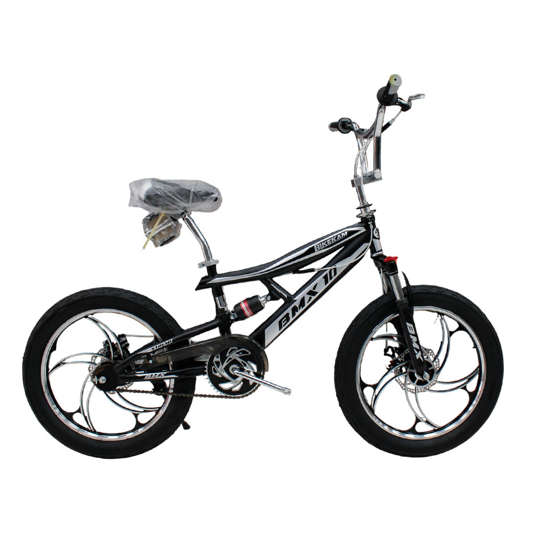 BICICLETA BMX ARO 20 CON SUSPENSIÓN AROS DE MAGNESIO Y FRENOS DE DISCO - 1