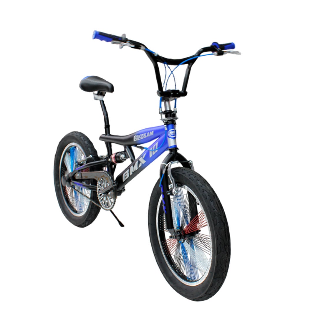 BICICLETA BMX ARO 20 CON TIMON 360° SUSPENSIÓN Y RAYOS DE COLORES - 2
