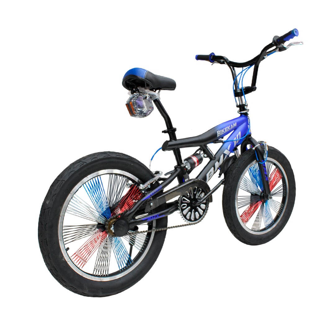 BICICLETA BMX ARO 20 CON TIMON 360° SUSPENSIÓN Y RAYOS DE COLORES - 3