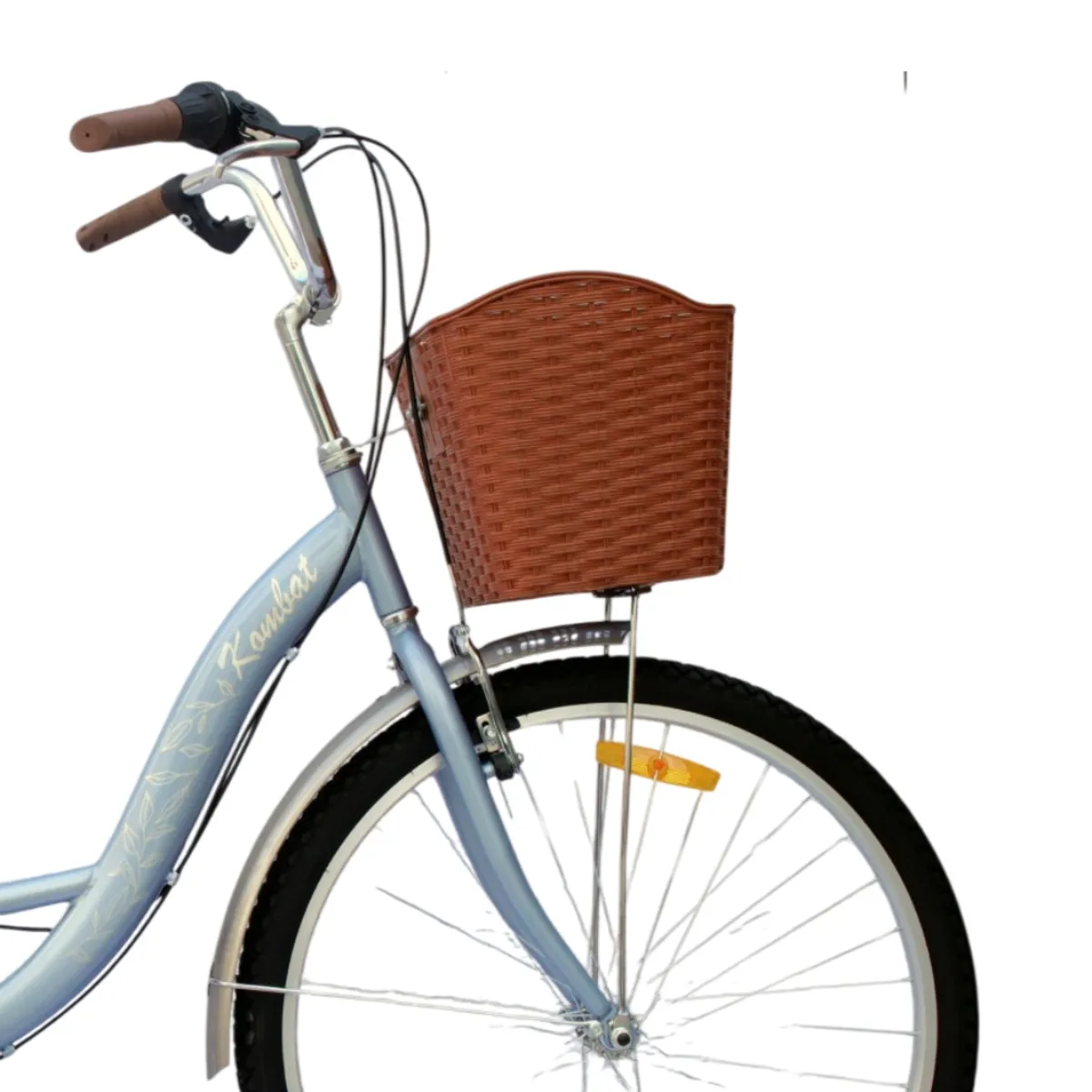 BICICLETA URBANA KOMBAT LADY ARO 26 CON CANASTA, PARRILLA Y 7 VELOCIDADES - 2
