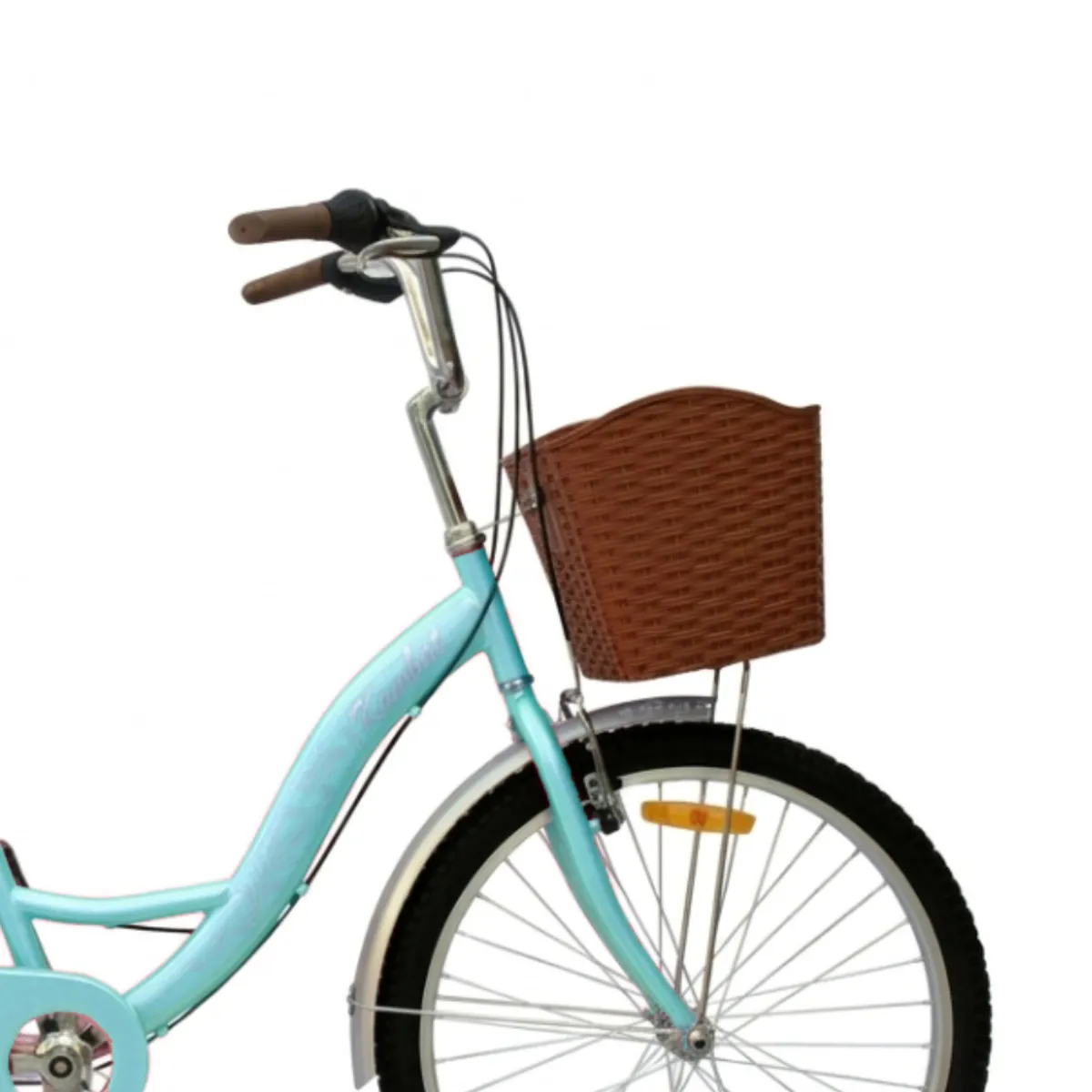 BICICLETA URBANA KOMBAT LADY ARO 24 CON CANASTA, PARRILLA Y 7 VELOCIDADES - 2