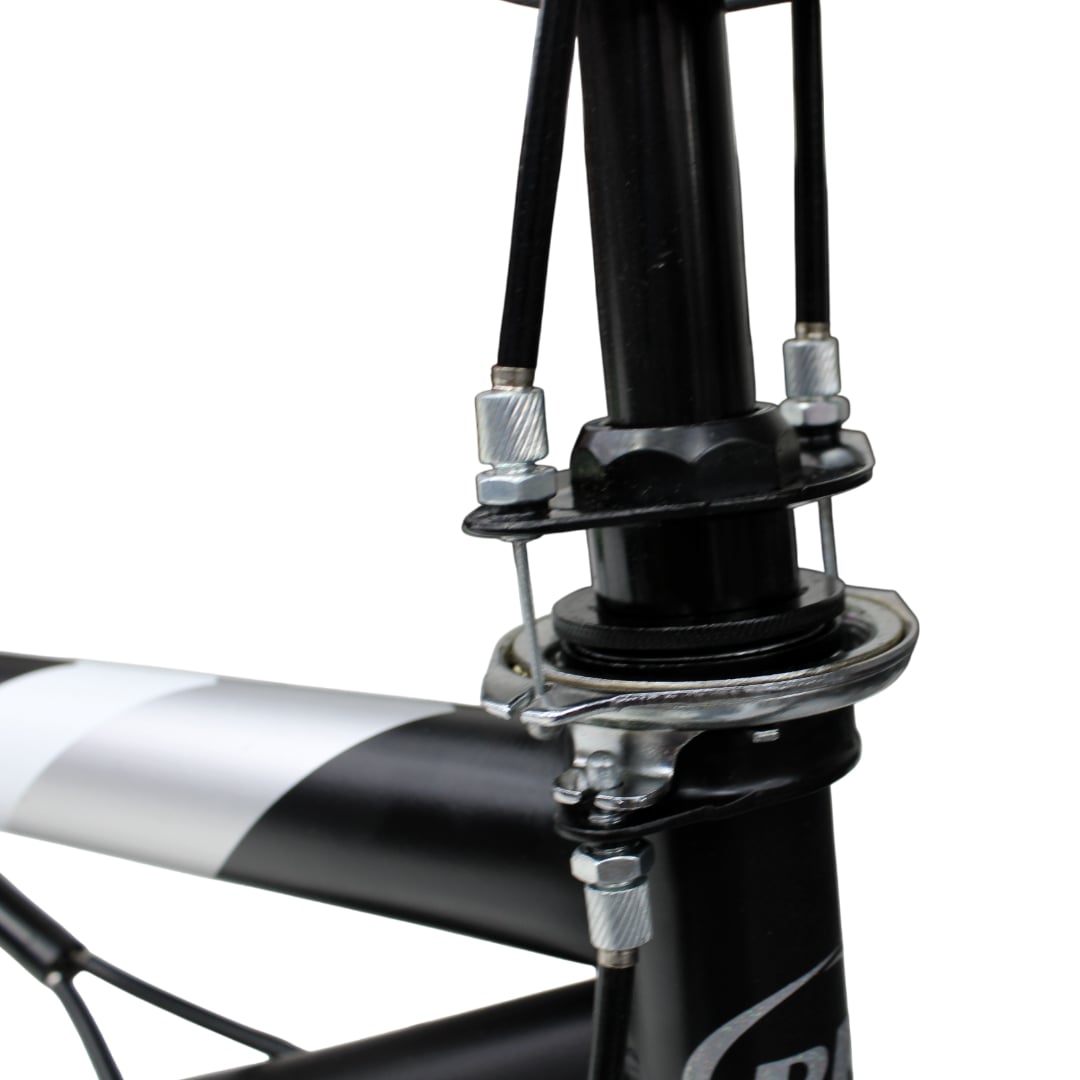 BICICLETA BMX FREESTYLE ARO 20 CON TIMÓN 360° NEGRA CON VERDE - 4