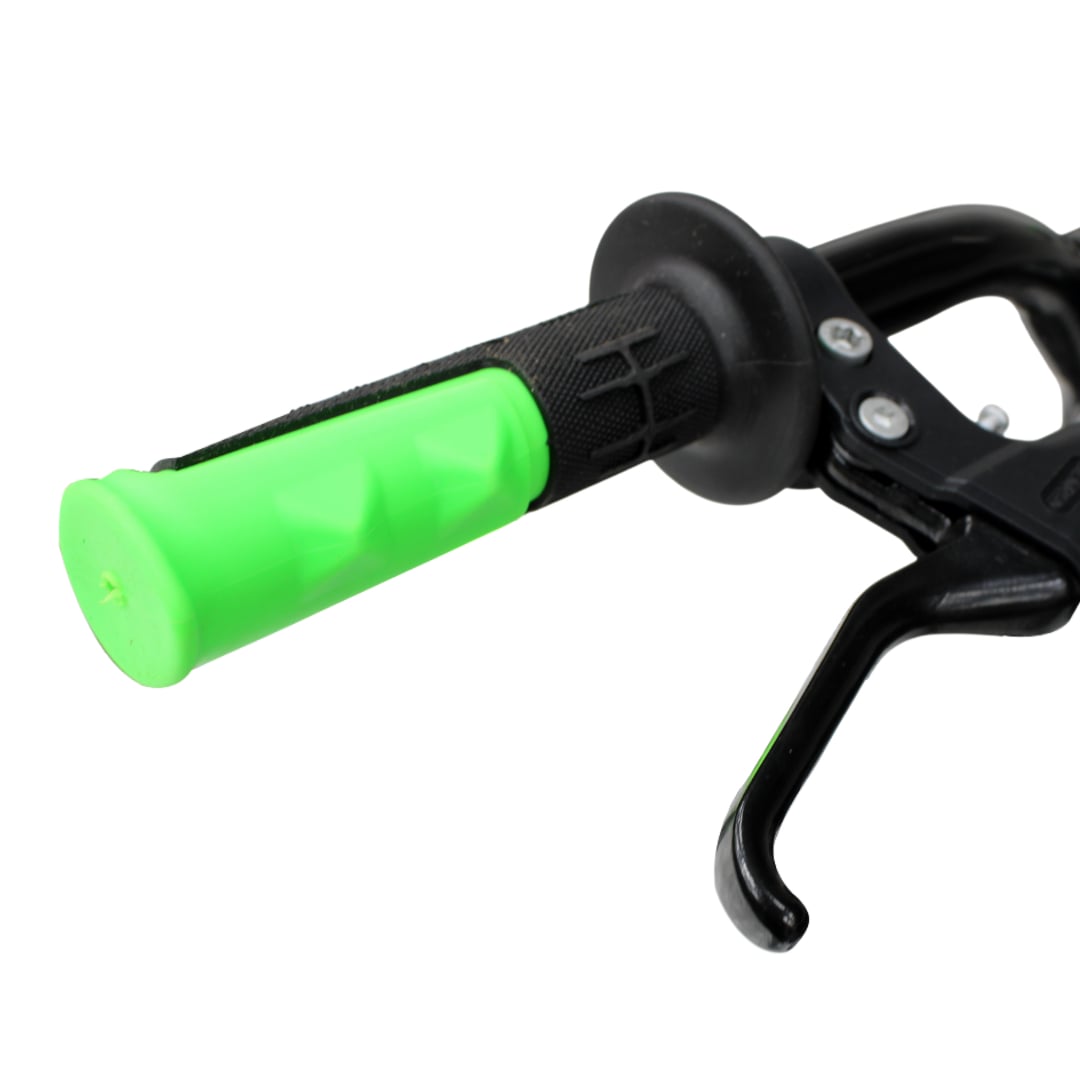 BICICLETA BMX FREESTYLE ARO 20 CON TIMÓN 360° NEGRA CON VERDE - 6