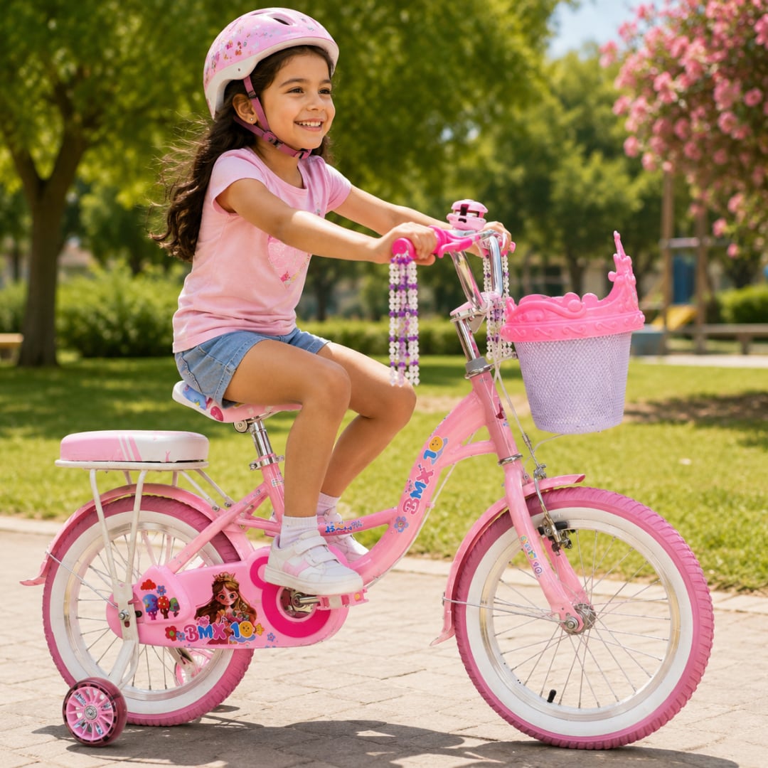 BICICLETA ARO 16 MODELO JAZY PARA NIÑAS ROSADO - 2