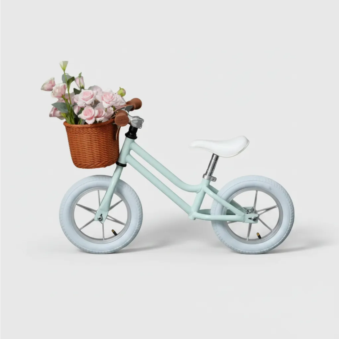 BICICLETA DE EQUILIBRIO VINTAGE ARO 12 PARA NIÑAS CELESTE - 1