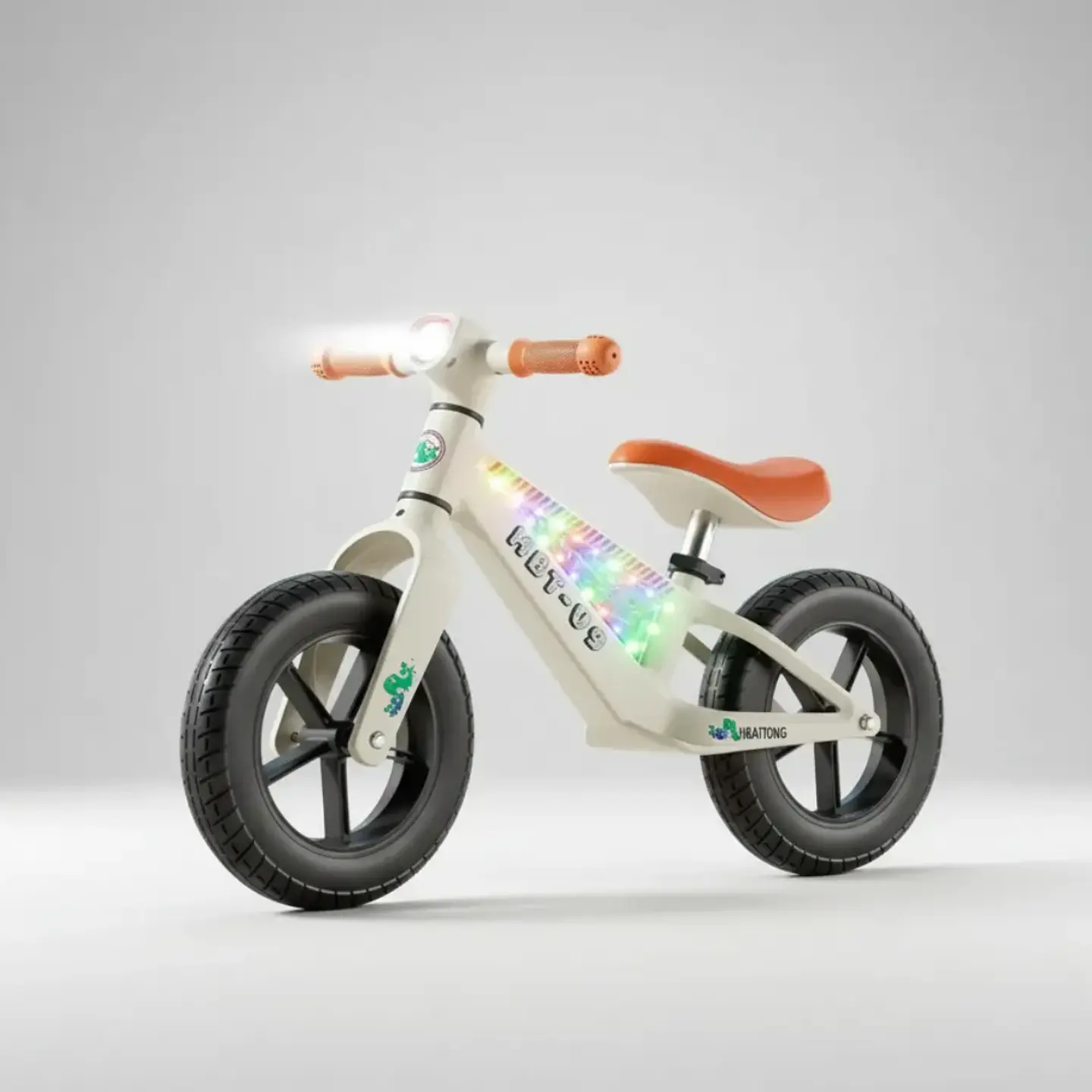 BICICLETA DE EQUILIBRIO PARA NIÑOS CON LUCES LED Y MÚSICA BLANCA - 1