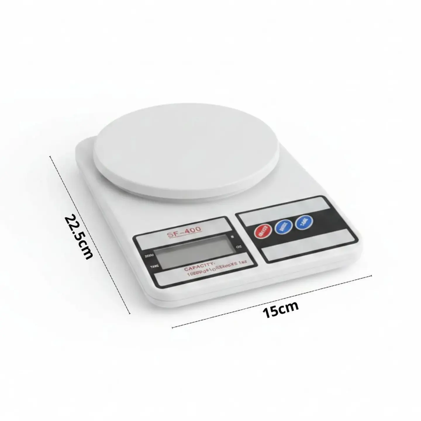 BALANZA GRAMERA ELECTRÓNICA SF-400 10 KG – PESA DIGITAL PARA ALIMENTOS Y FITNESS - 2