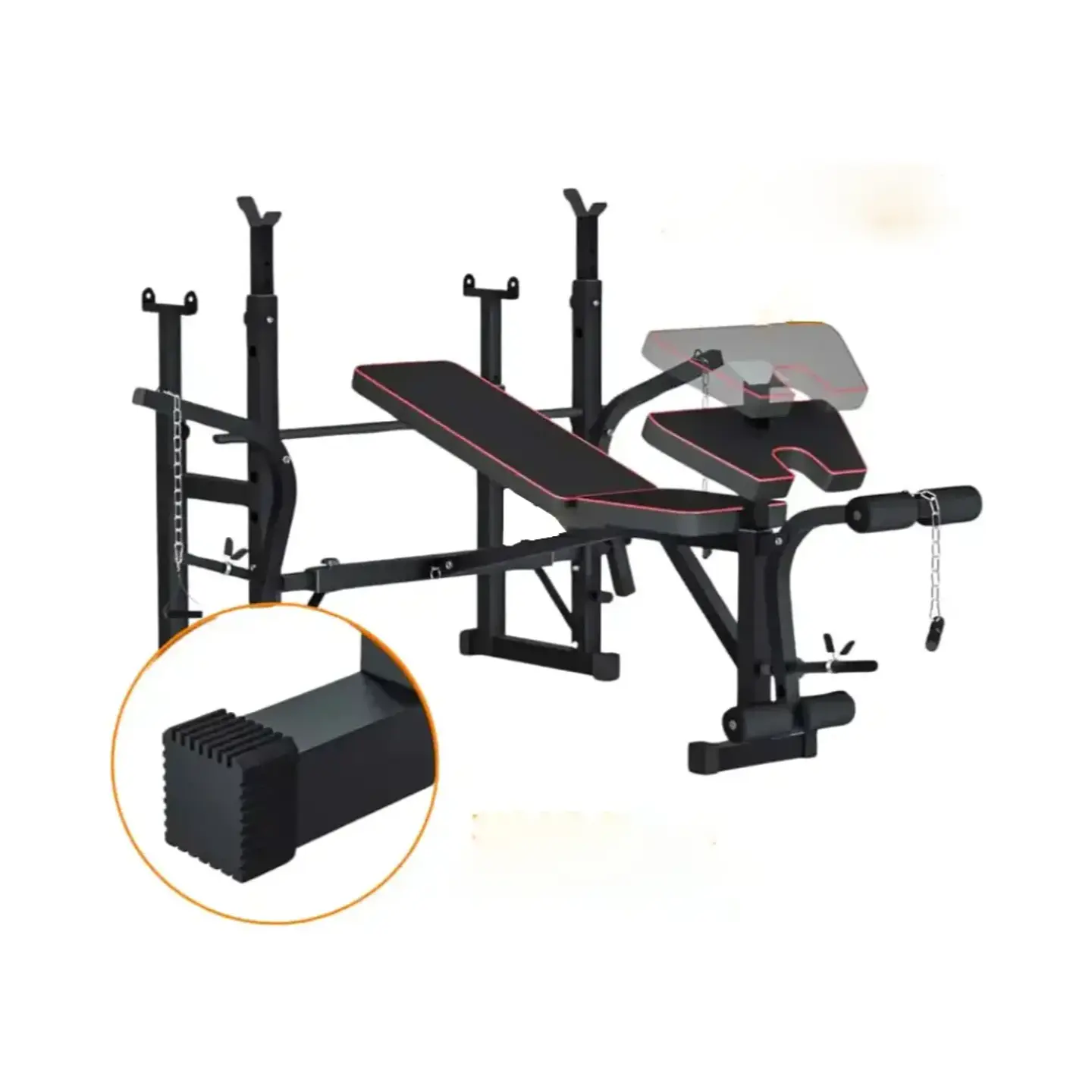BANCA MULTIFUNCIONAL DOBLE RACK PRO PARA PESAS HASTA 180 KG - 2