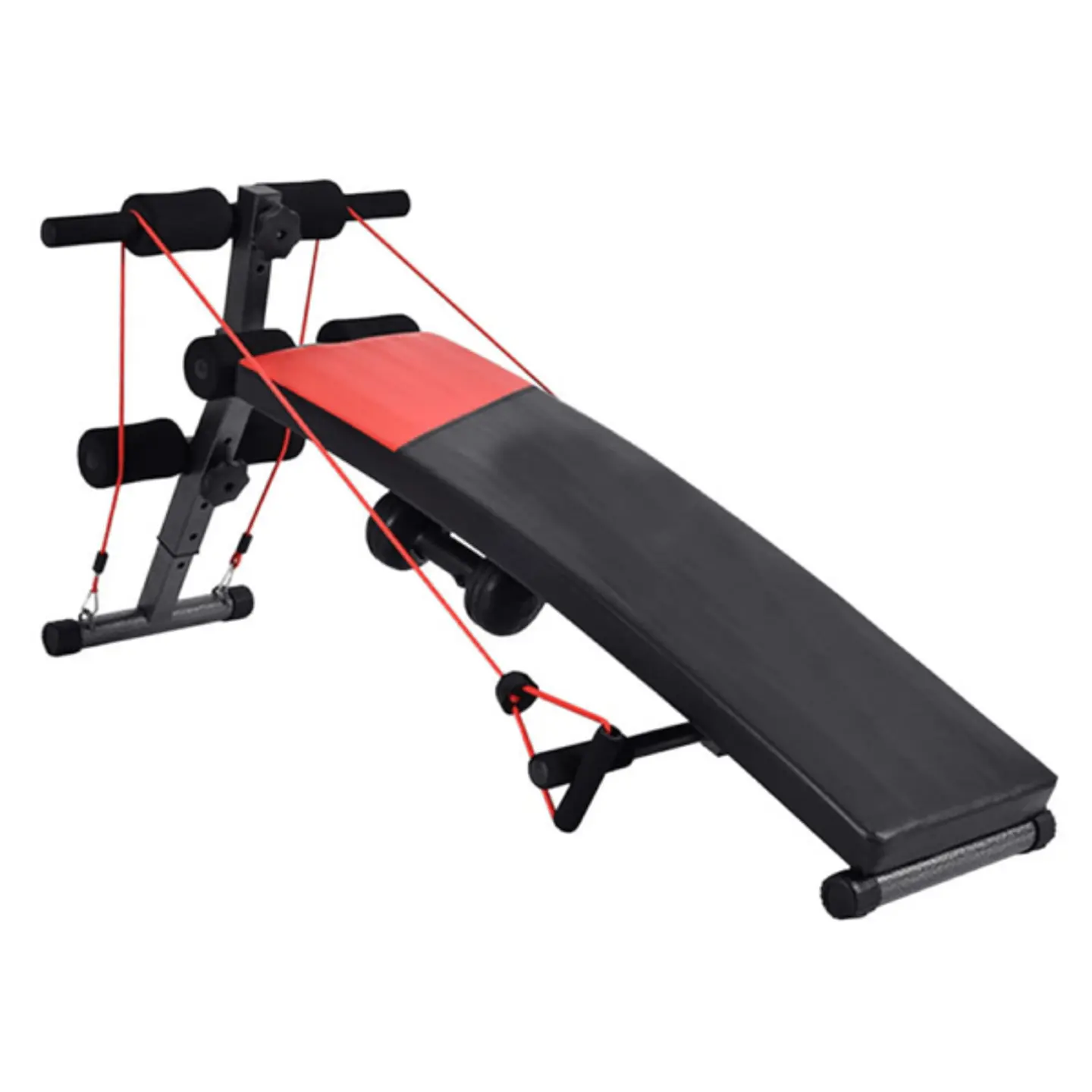 BANCA ABDOMINAL CON LIGAS + PESAS – MULTIFUNCIONAL Y PLEGABLE - 1