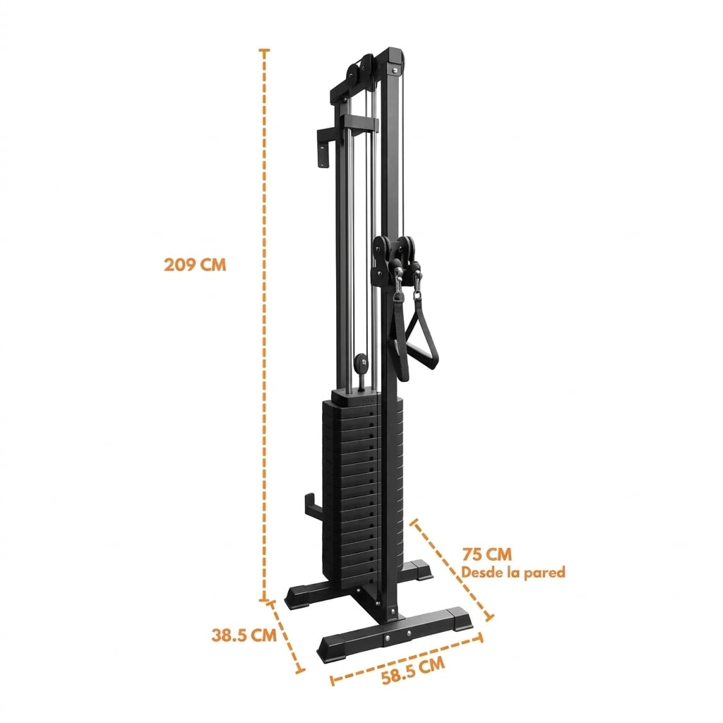 POLEA DE 18 NIVELES PARA EMPOTRAR – SISTEMA MULTIFUNCIONAL DE 75 KG - 2