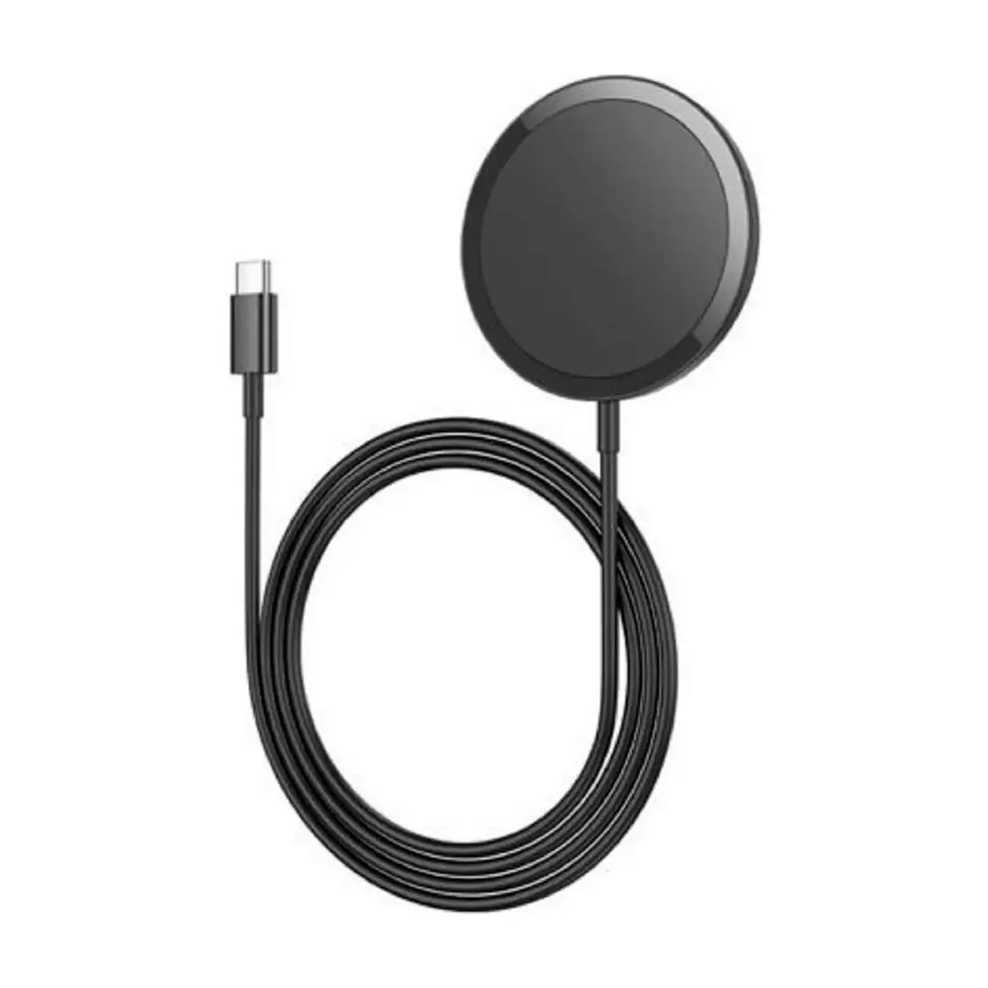 CARGADOR INALÁMBRICO MAGNÉTICO FAST CHARGE 15W HOCO CW52 NEGRO - 1