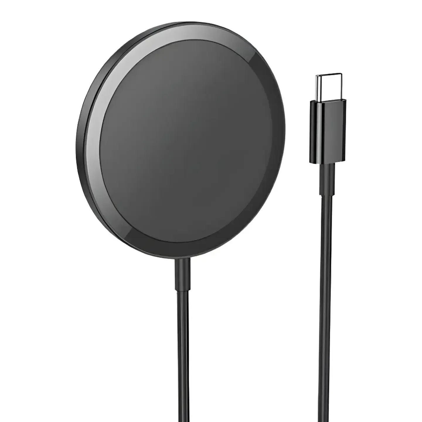 CARGADOR INALÁMBRICO MAGNÉTICO FAST CHARGE 15W HOCO CW52 NEGRO - 2