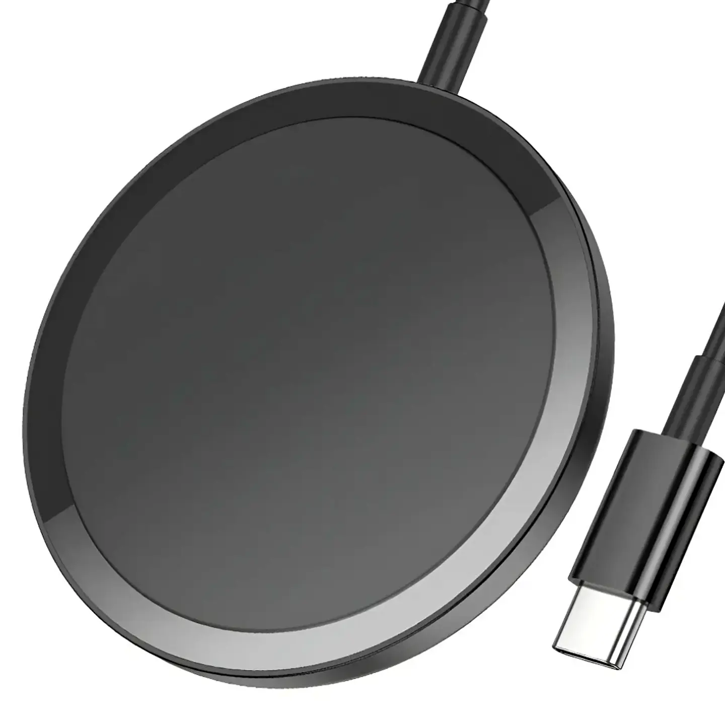 CARGADOR INALÁMBRICO MAGNÉTICO FAST CHARGE 15W HOCO CW52 NEGRO - 3