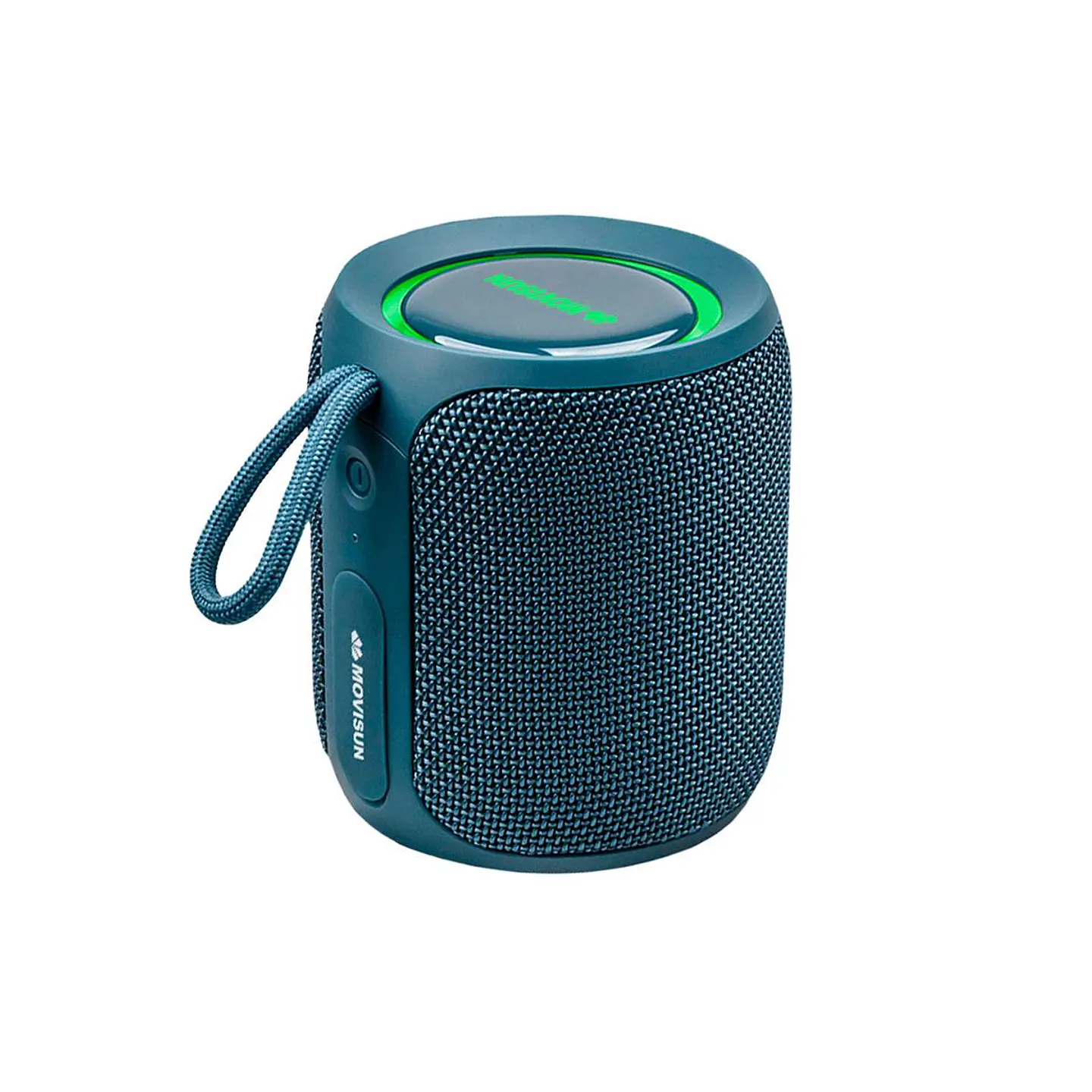 PARLANTE BLUETOOTH MOVISUN POWER SMART 16W IPX7 CON SONIDO 360°, TWS Y LUCES LED AZUL - 1