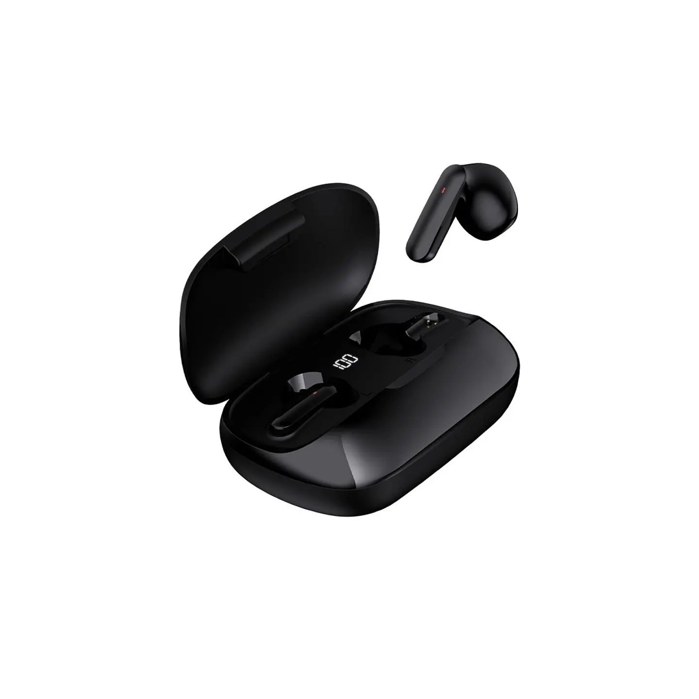 AUDÍFONOS BLUETOOTH MOVISUN EARBOX SUPER TWS NEGRO CON 67 HORAS, PANTALLA LED Y MODO JUEGO - 1