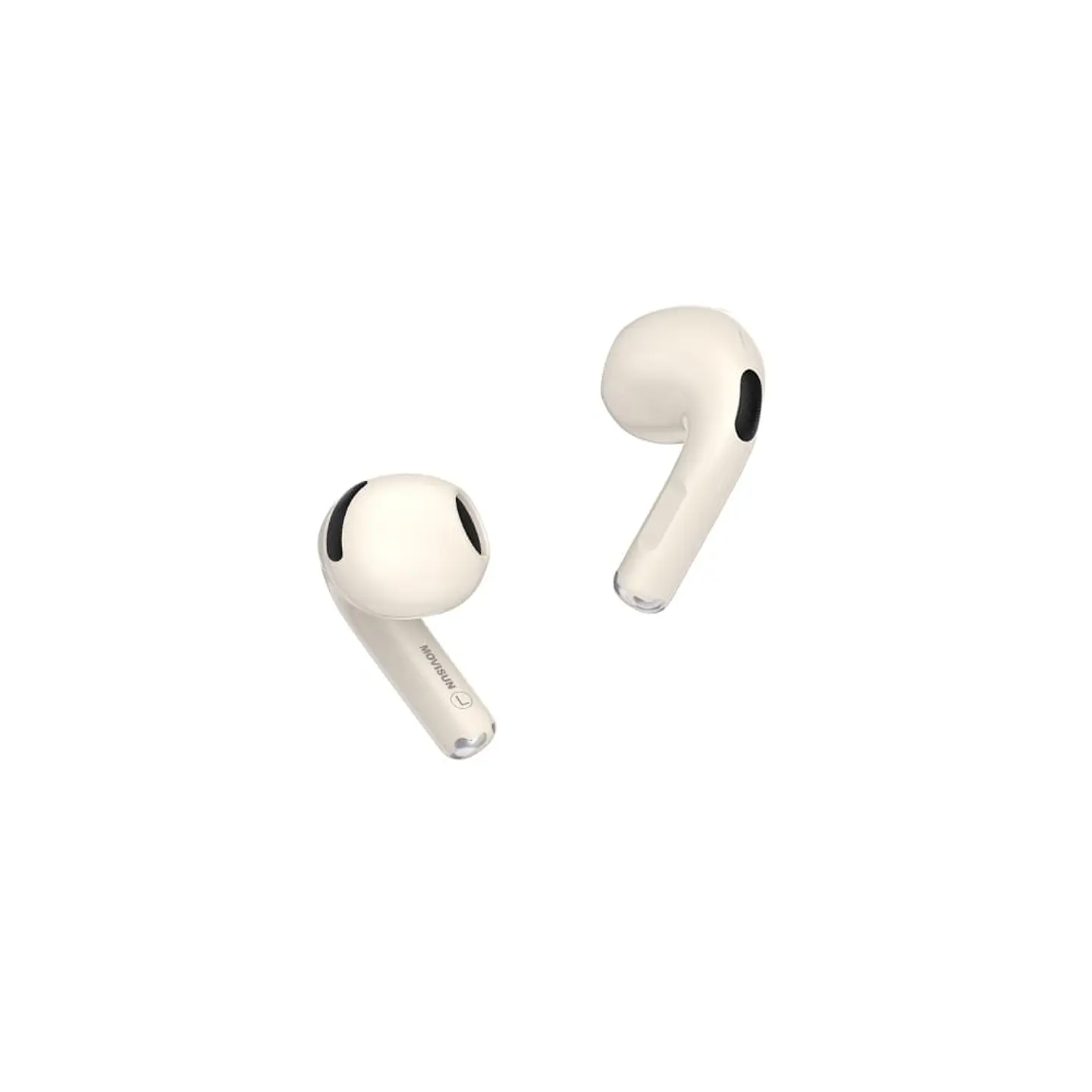 AUDÍFONOS BLUETOOTH MOVISUN T17 TWS BEIGE CON MODO JUEGO, CONTROL TÁCTIL Y 16 HORAS - 2