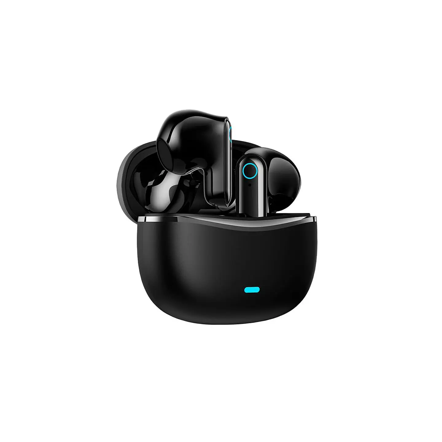 AUDÍFONOS BLUETOOTH MOVISUN T19 TWS NEGRO CON 16 HORAS, CONTROL TÁCTIL Y MICRÓFONO - 1