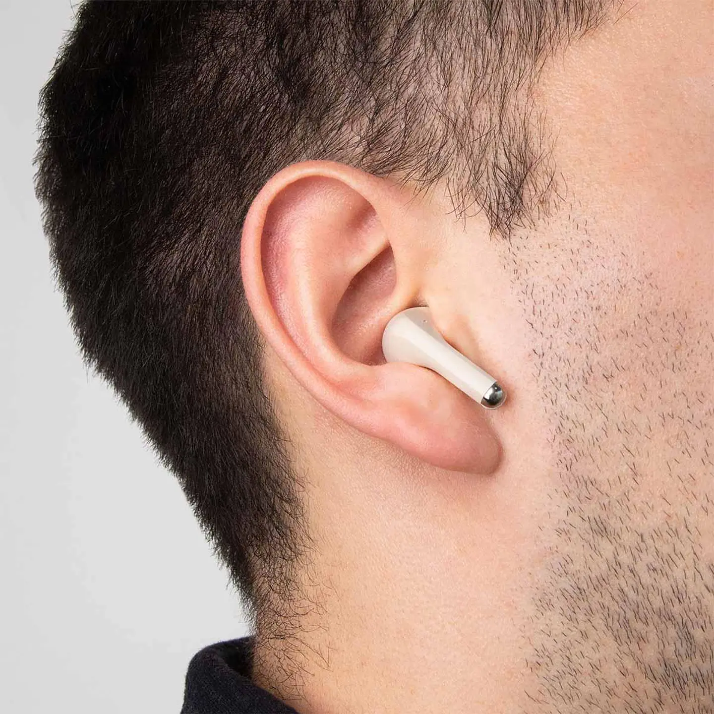 AUDÍFONOS BLUETOOTH MOVISUN T20 TWS BEIGE CON PANTALLA LED, BLUETOOTH 6.0 Y 16 HORAS - 5