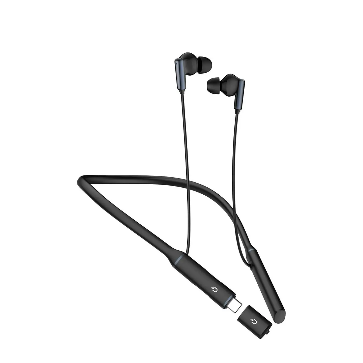 AUDÍFONOS BLUETOOTH DE COLLAR MOVISUN FLEX 4 NEGRO CON 32 HORAS, SONIDO 3D Y MODO JUEGO - 2