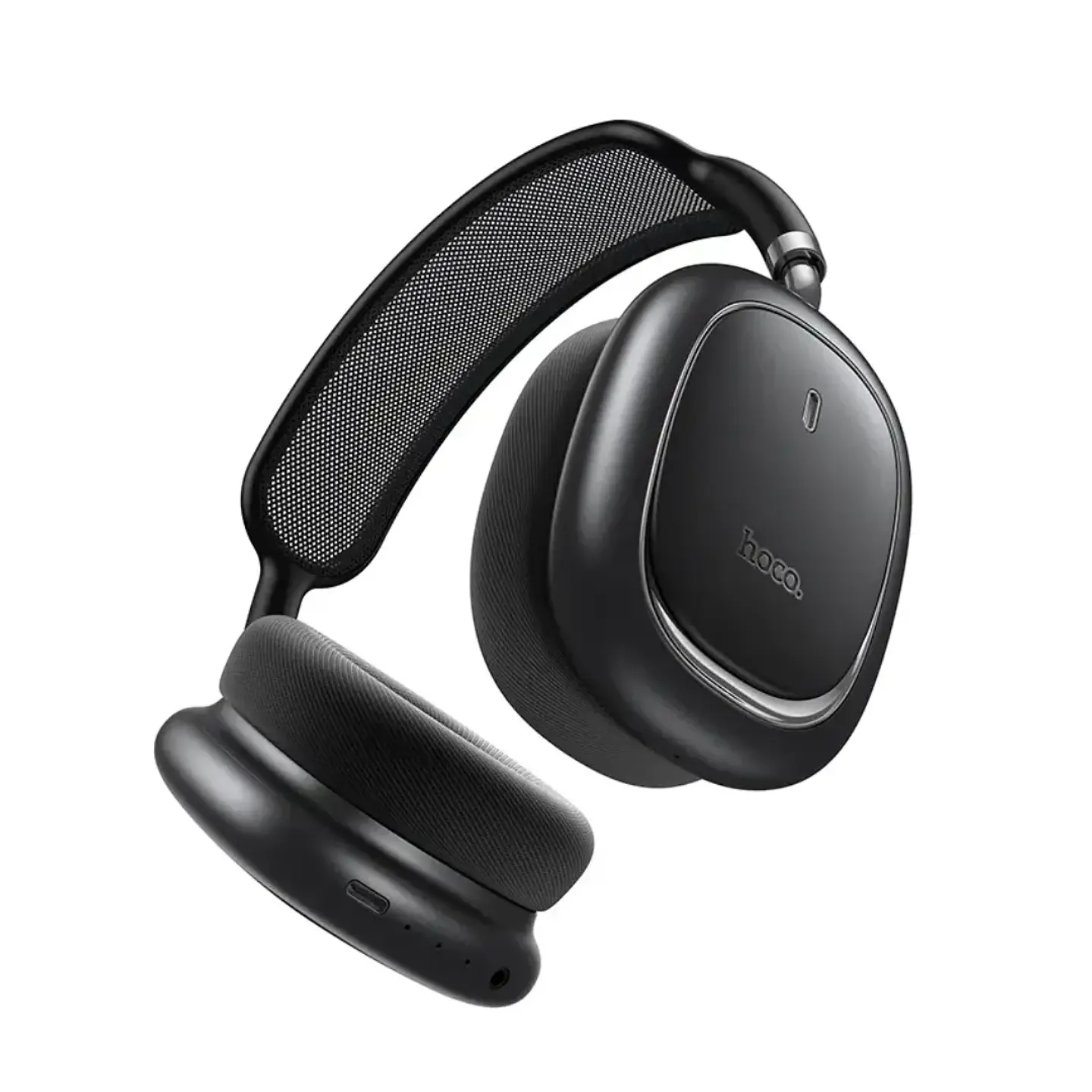 AUDÍFONOS BLUETOOTH HOCO W68 CALMA ANC OVER-EAR NEGROS CON CANCELACIÓN DE RUIDO Y 45H - 2