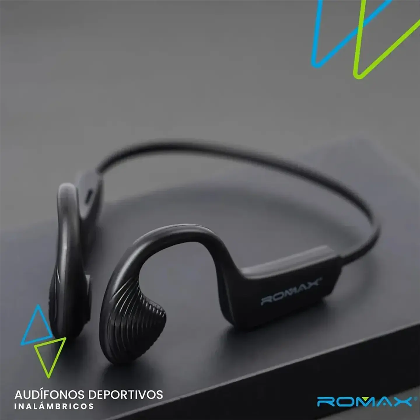 AUDÍFONOS DEPORTIVOS INALÁMBRICOS ROMAX TCA 0307 NEGROS - 2