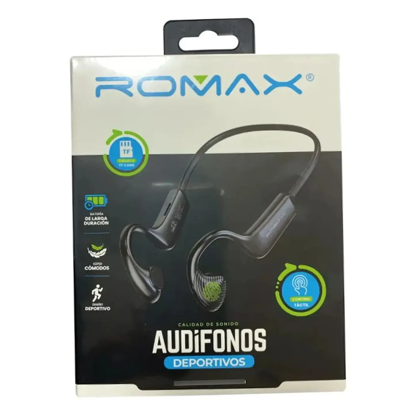 AUDÍFONOS DEPORTIVOS INALÁMBRICOS ROMAX TCA 0307 NEGROS - 3