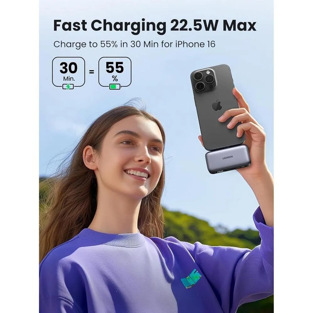 POWER BANK UGREEN 5000MHA CARGA RAPIDA 22W - 4