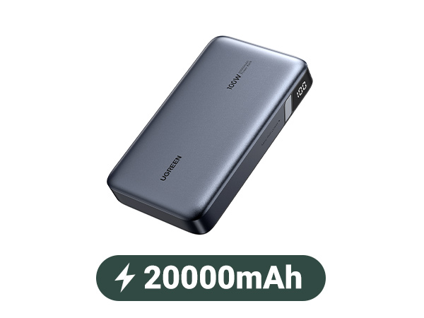 POWER BANK UGREEN 100W 20000 MHA, CARGA LAPTOPS TIPO C, TABLETS, TELF - 2