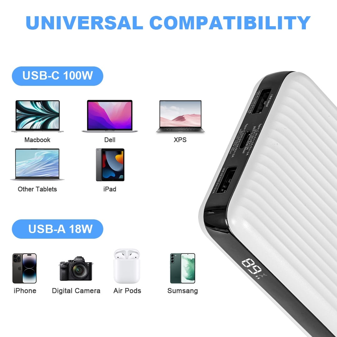 POWER BANK REMAX 20000 MHA ULTRA RÁPIDA 100W - 2