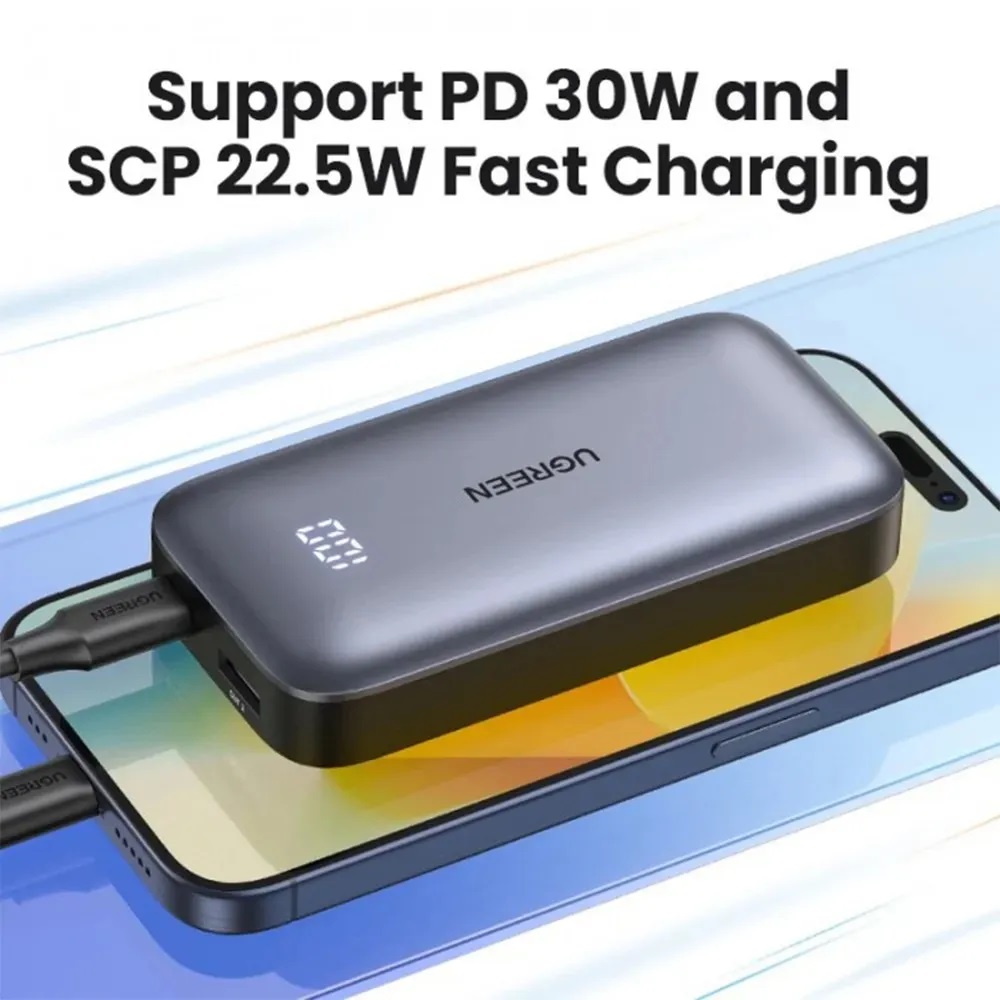 POWER BANK UGREEN CARGA RÁPIDA 30W 10000MHA - 2