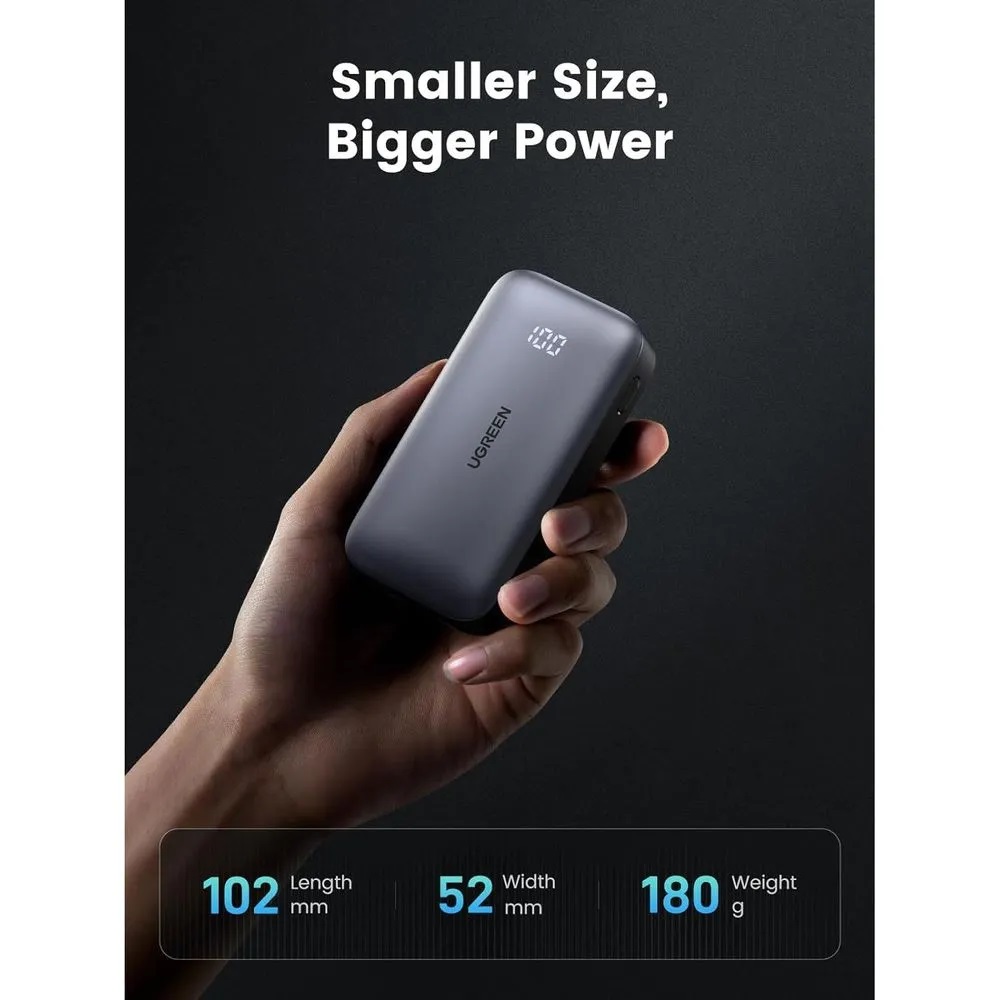 POWER BANK UGREEN CARGA RÁPIDA 30W 10000MHA - 5