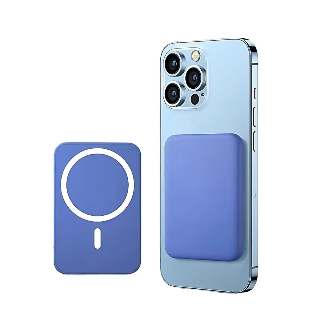 POWER BANK INALAMBRICO MAGNETICO 10000MHA PD20W- AZUL - 1