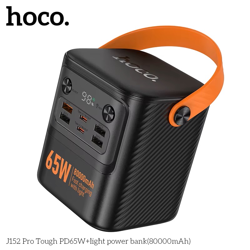 BATERIA PORTATIL 80000MHA 65W CARGA RAPIDA HOCO PREMIUN J152 PRO - 1
