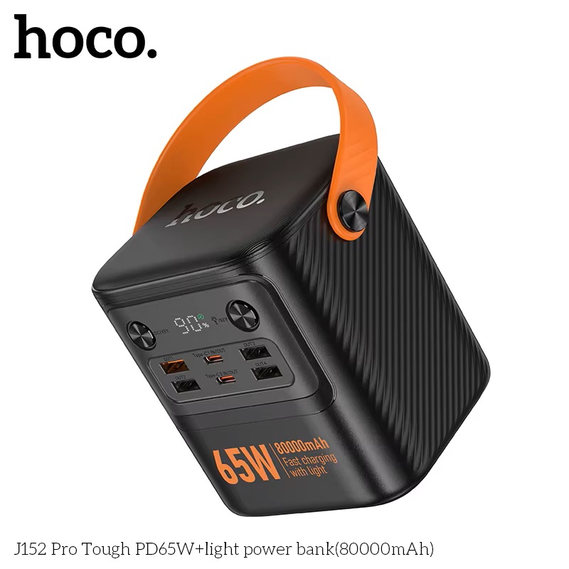 BATERIA PORTATIL 80000MHA 65W CARGA RAPIDA HOCO PREMIUN J152 PRO - 2