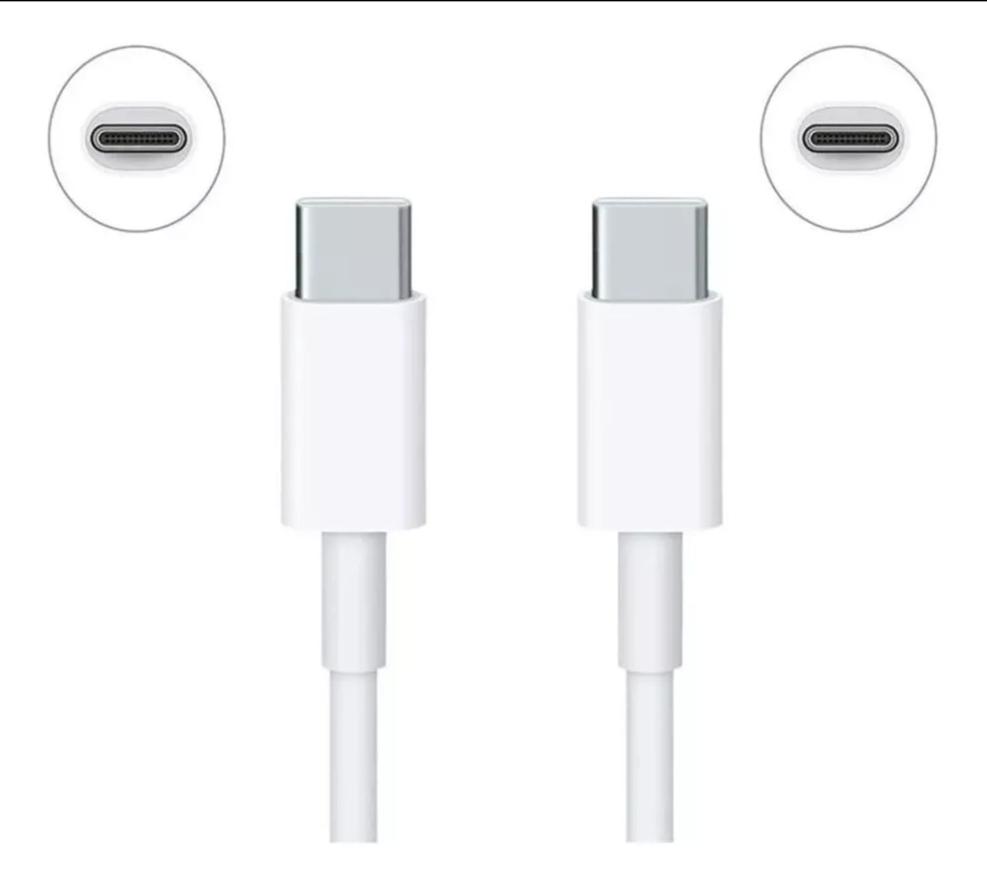 CABLE USB XIAOMI TIPO C - C  5AMP - BLANCO - 2