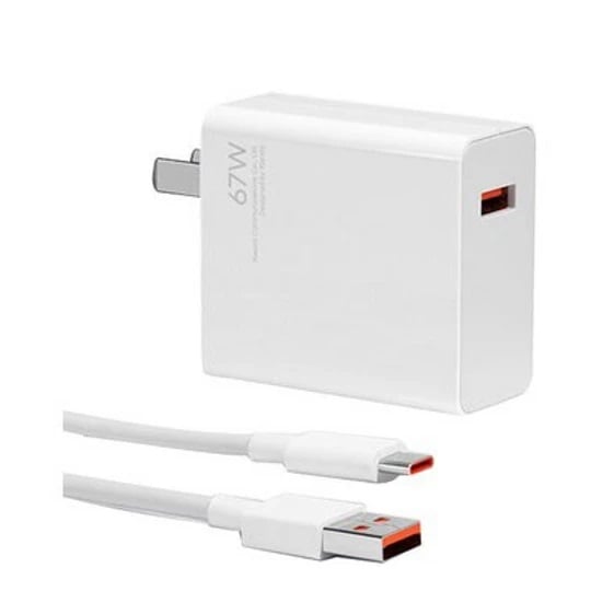 CARGADOR XIAOMI 67W ORIGINAL COMBO CABLE USB - BLANCO - 2