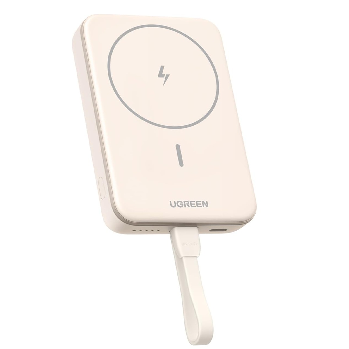 UGREEN POWER BANK INALÁMBRICO MAGNÉTICO 10000MAH PB760- BEIGE - 5