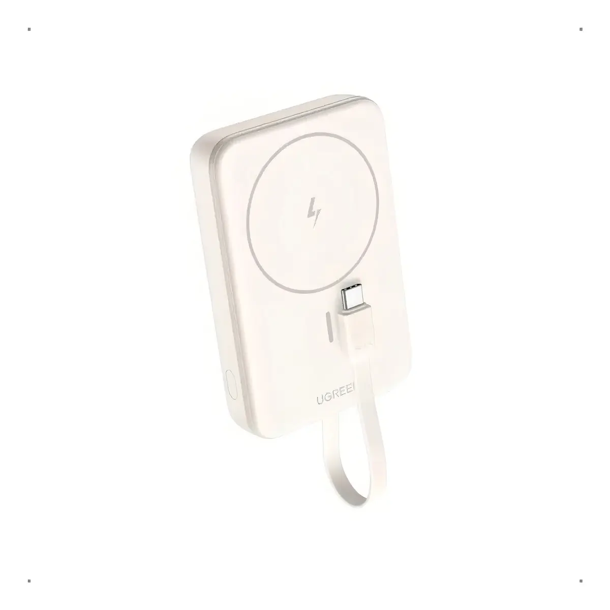 UGREEN POWER BANK INALÁMBRICO MAGNÉTICO 10000MAH PB760- BEIGE - 6